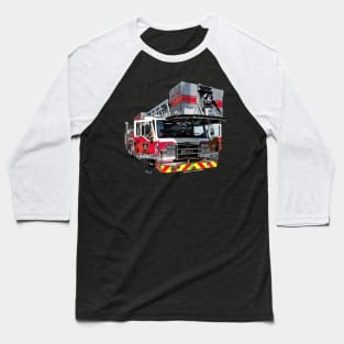 Fire Truck With Open Door Baseball T-Shirt